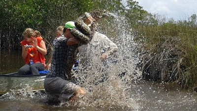 Американец был вынужден убить питона прямо во время экскурсии (фото: abcnews.go.com)